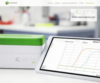 Enbiotech.eu(Molecular diagnostics company) Screenshot