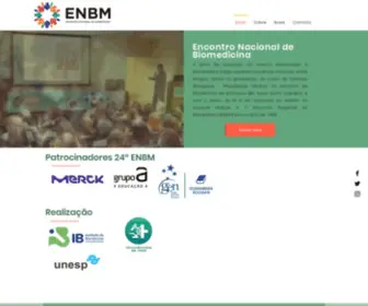 ENBM.com.br(Encontro Nacional de Biomedicina) Screenshot