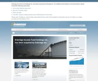 Enbridgeincomefund.com(Enbridge Income Fund) Screenshot