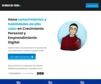 Enbuscadelfuego.com(Escuela de Crecimiento Personal y Emprendimiento) Screenshot