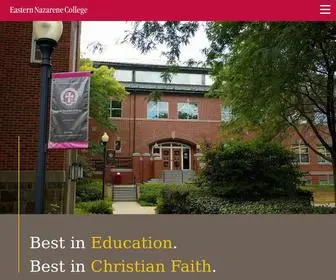 ENC.edu(Eastern Nazarene College) Screenshot