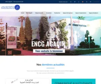 ENCG-Agadir.ac.ma(Ecole Nationale de Commerce et de Gestion) Screenshot