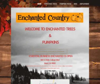 Enchantedcountrypumpkinsandtrees.com(Enchanted Christmas trees Home) Screenshot