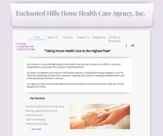 Enchantedhillshomecare.com(Enchanted Hills Home Health Care Agency) Screenshot