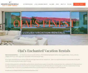 Enchantedvacationrentals.com(Ojai Rentals) Screenshot