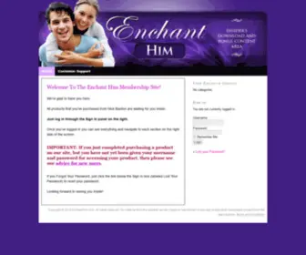 Enchanthim.com(Enchant Him Insiders Area) Screenshot