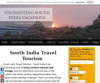 Enchanting-South-India-Vacations.com(South India Travel Tourism for a Vacation) Screenshot