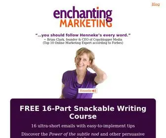 Enchantingmarketing.com(Enchanting Marketing) Screenshot