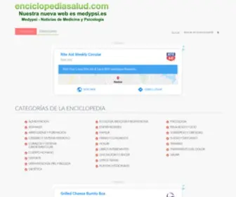 Enciclopediasalud.com(Enciclopedia Salud: Categorías de la enciclopedia) Screenshot
