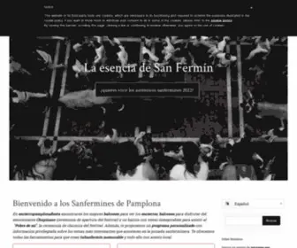 Encierropamplonafiesta.com(Encierros San Fermin 2022) Screenshot