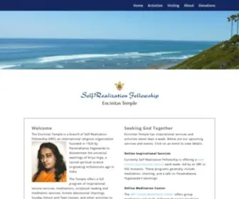 Encinitastemple.org(Self-Realization Fellowship Encinitas Temple) Screenshot