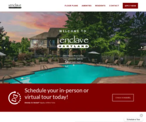 Enclavehartland.com(The best apartments in Lexington) Screenshot