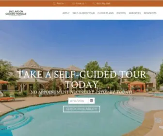 Enclaveongoldentriangle.com(Apartments in Fort Worth) Screenshot