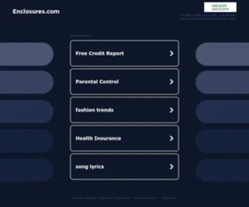 Enclosures.com(CMP Enclosures) Screenshot