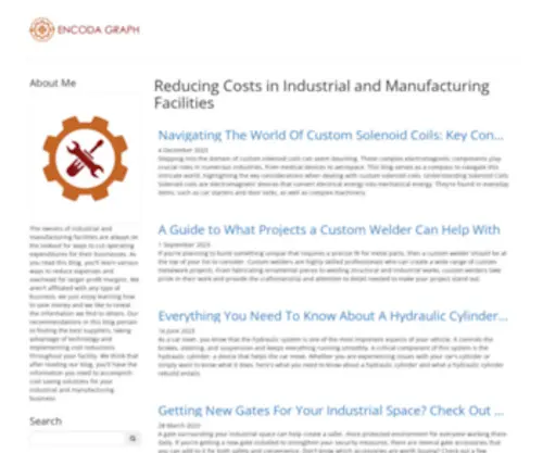 Encodagraph.com(Reducing Costs in Industrial and Manufacturing Facilities) Screenshot