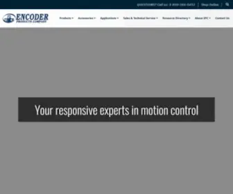 Encoder.com(Rotary Incremental & Absolute Encoders Company) Screenshot