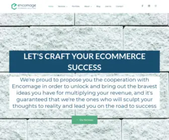 Encomage.com(Ecommerce Solutions Company) Screenshot