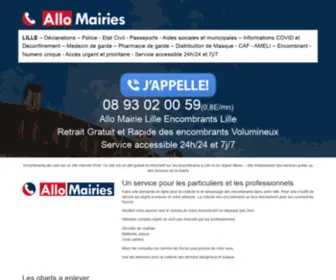 Encombrantslille.com(Encombrants Lille Enlevement Allo Mairie allo esterra) Screenshot