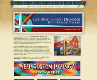 Encompassingdesigns.com(Rug Hooking Studio) Screenshot