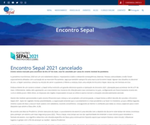 Encontrosepal.org.br(Sepal) Screenshot