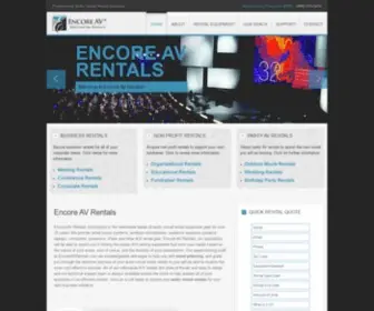Encoreavrentals.com(Encore AV Rentals) Screenshot