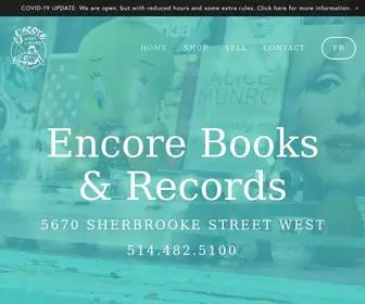 Encorebooks.ca(Encore Books and Records) Screenshot