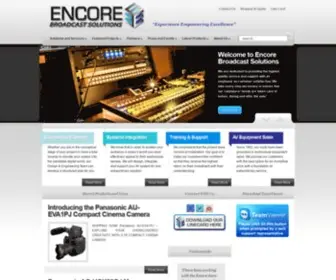 Encorebroadcast.com(Audio Visual Equipment Supplier) Screenshot