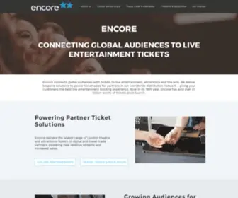 Encore.co.uk(Your essential ticket agent for Live Theatre & Attractions) Screenshot