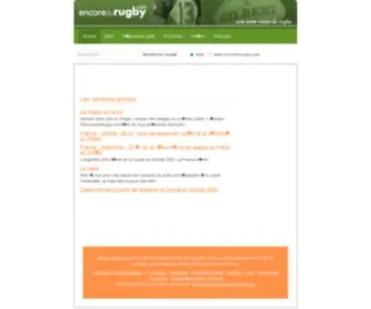 Encoredurugby.com(Encore du Rugby) Screenshot