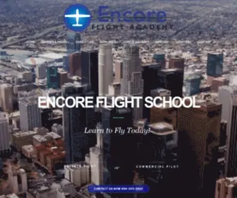 Encoreflight.com(FLIGHT SCHOOL VAN NUYS AIRPORT ENCORE FLIGHT) Screenshot