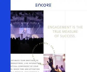 Encoreglobal.com(Encore®) Screenshot