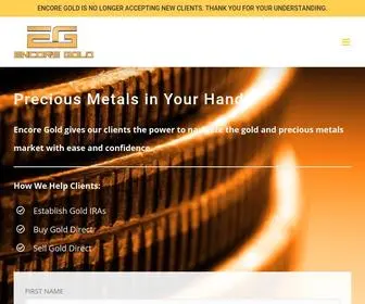 Encoregold.com(Encore Gold) Screenshot