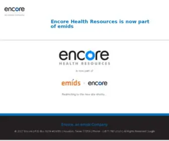 Encorehealthresources.com(Encore Health Resources) Screenshot