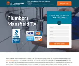 Encoreplumbingdfw.com(Encore plumbing) Screenshot