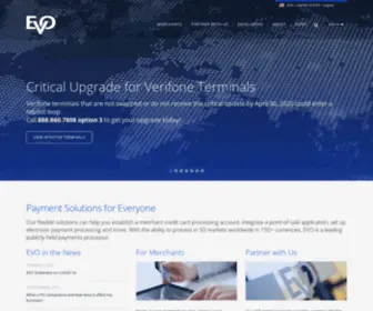 Encoreps.com(EVO Payments) Screenshot