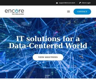 Encore.tech(IT solutions for a Data) Screenshot