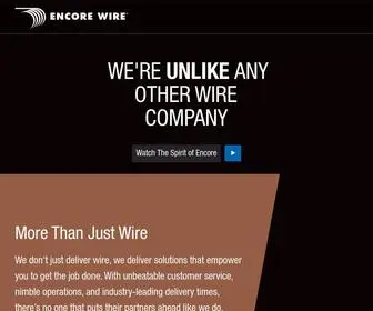 Encorewire.com(We're Unlike Any Other Wire Company) Screenshot