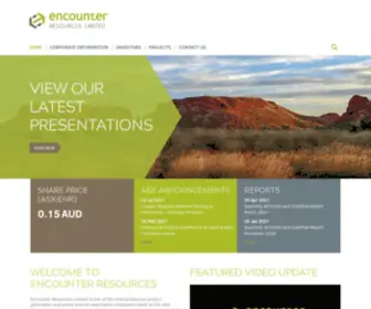 Encounterresources.com.au(Encounter Resources) Screenshot