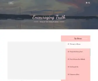 Encouragingtruth.com(Sharing the Truth Through the Journey) Screenshot