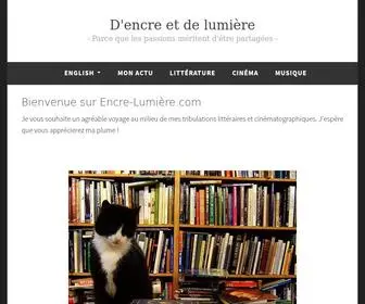 Encre-Lumiere.com(D'encre et de lumière) Screenshot