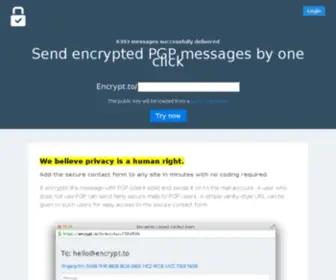 Encrypt.to(Secure Contact Form) Screenshot