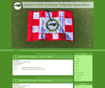 Encta.org(Eastern North Carolina Turfgrass Association) Screenshot