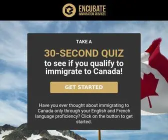 Encubate-Immigration.com(Built by immigrants) Screenshot