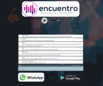 Encuentrofm.com.ar(Encuentro Fm 100.7 MHz) Screenshot