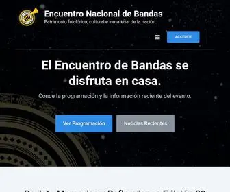 Encuentronacionaldebandas.com(Encuentro Nacional de Bandas) Screenshot