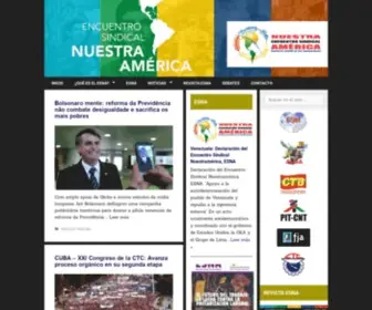 Encuentrosindical.org(Encuentro Sindical Nuestra América) Screenshot