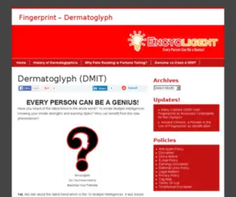 Encycligent.com(Dermatoglyphics, Finger Print Profiling and Modality) Screenshot