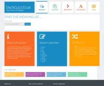 Encyclo.co.uk(Meanings and definitions) Screenshot