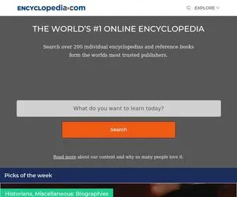 Encyclopedia.com(Free Online Encyclopedia) Screenshot