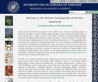 Encyclopediaofukraine.com(The Internet Encyclopedia of Ukraine) Screenshot